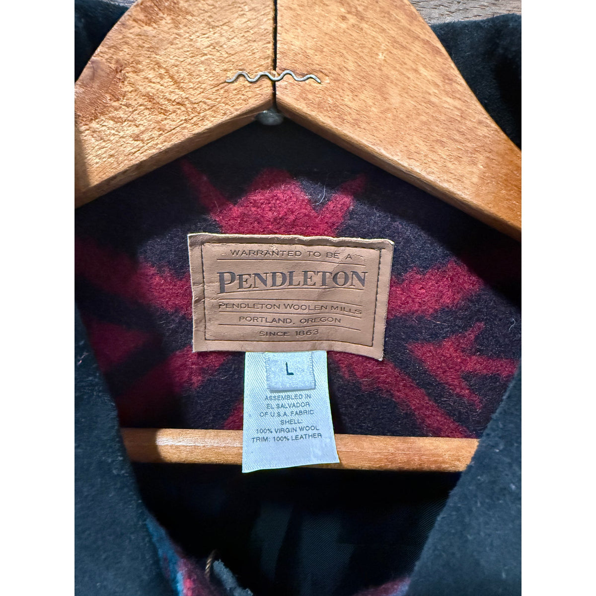 Pendleton Southwestern Wool Coat Size Large PTP 22