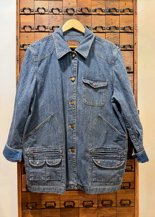 Ralph Lauren Jeans Co. Denim Utility Jacket Size 2X PTP 23 Inches