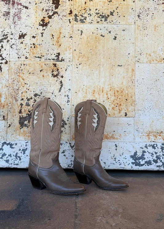 Vintage Acme Western Boots - Size 6 Brown