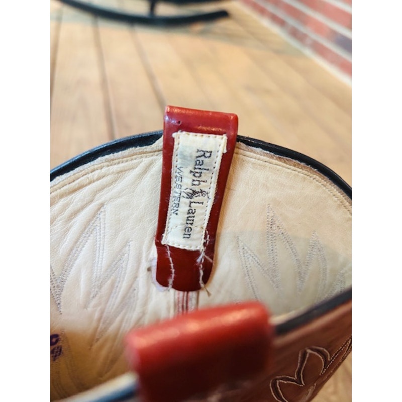 Vintage Ralph Lauren Western Cowboy Boots - Size 8.5