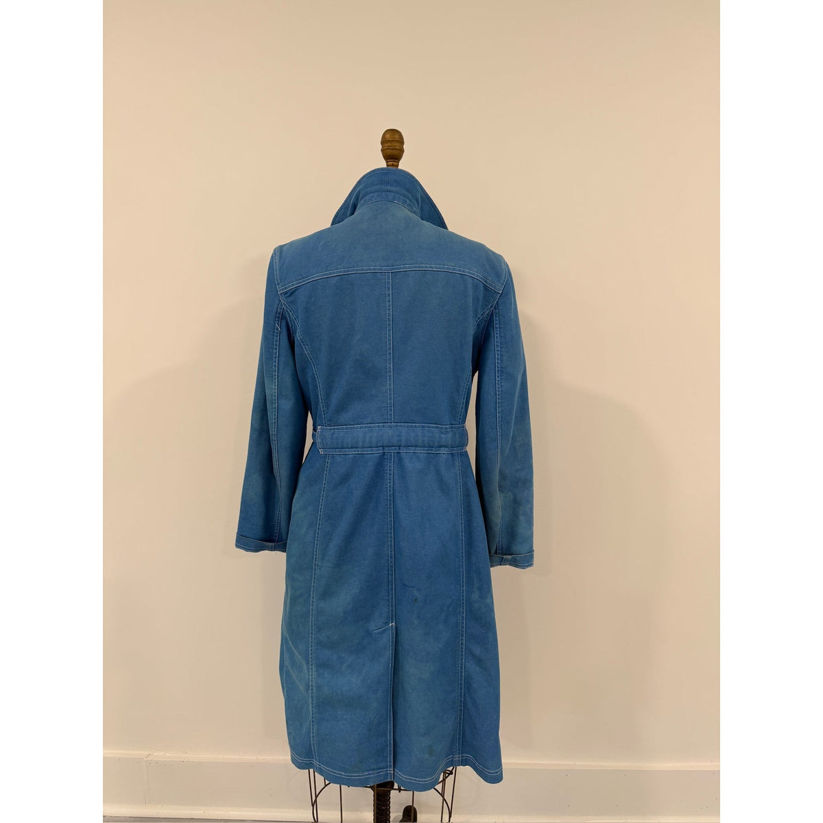 Classiques Entier Y2K Faded Denim Duster Coat - Large PTP 19"