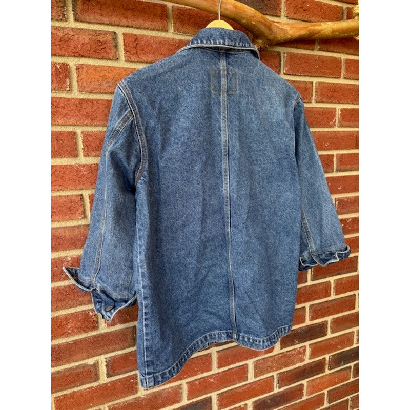 Lauren Jeans Co Ralph Lauren Blue Jean Chore Coat Denim Jacket Size PM