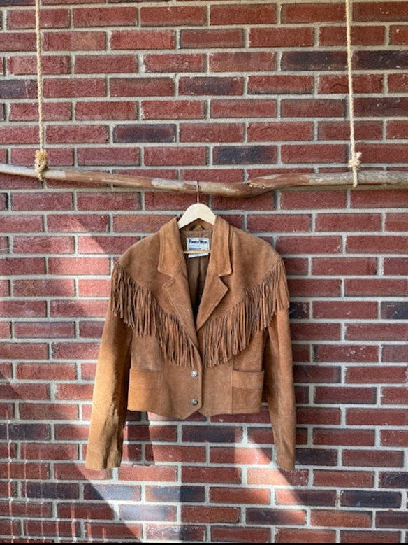 Pioneer Wear Fringe Cropped Jacket Size 14