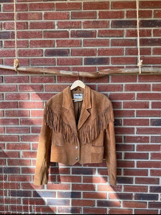 Pioneer Wear Fringe Cropped Jacket Size 14