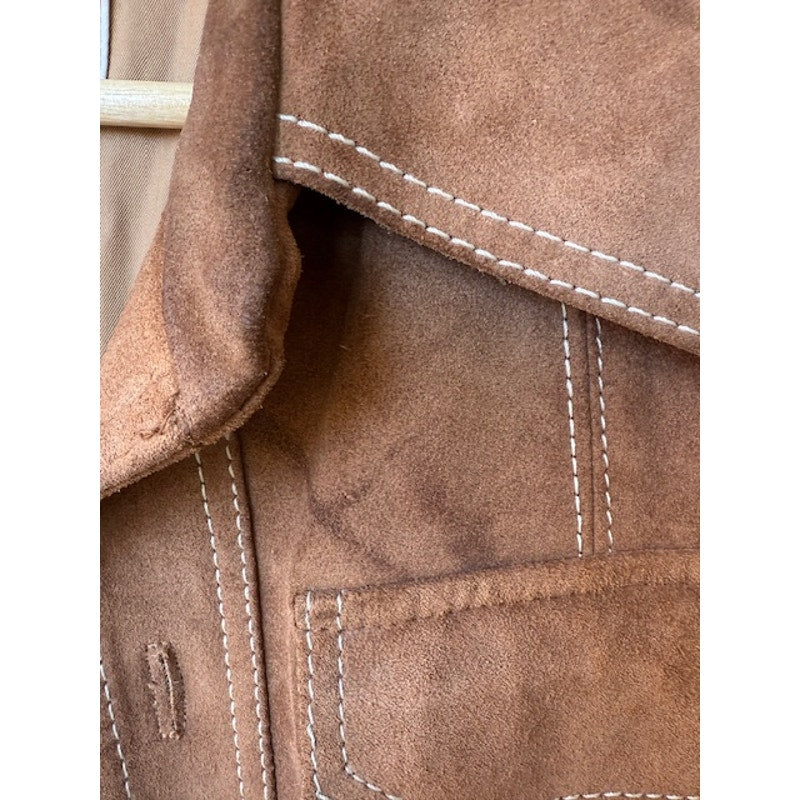 Vintage Pioneer Wear Chimayo Suede Leather Jacket Size 40