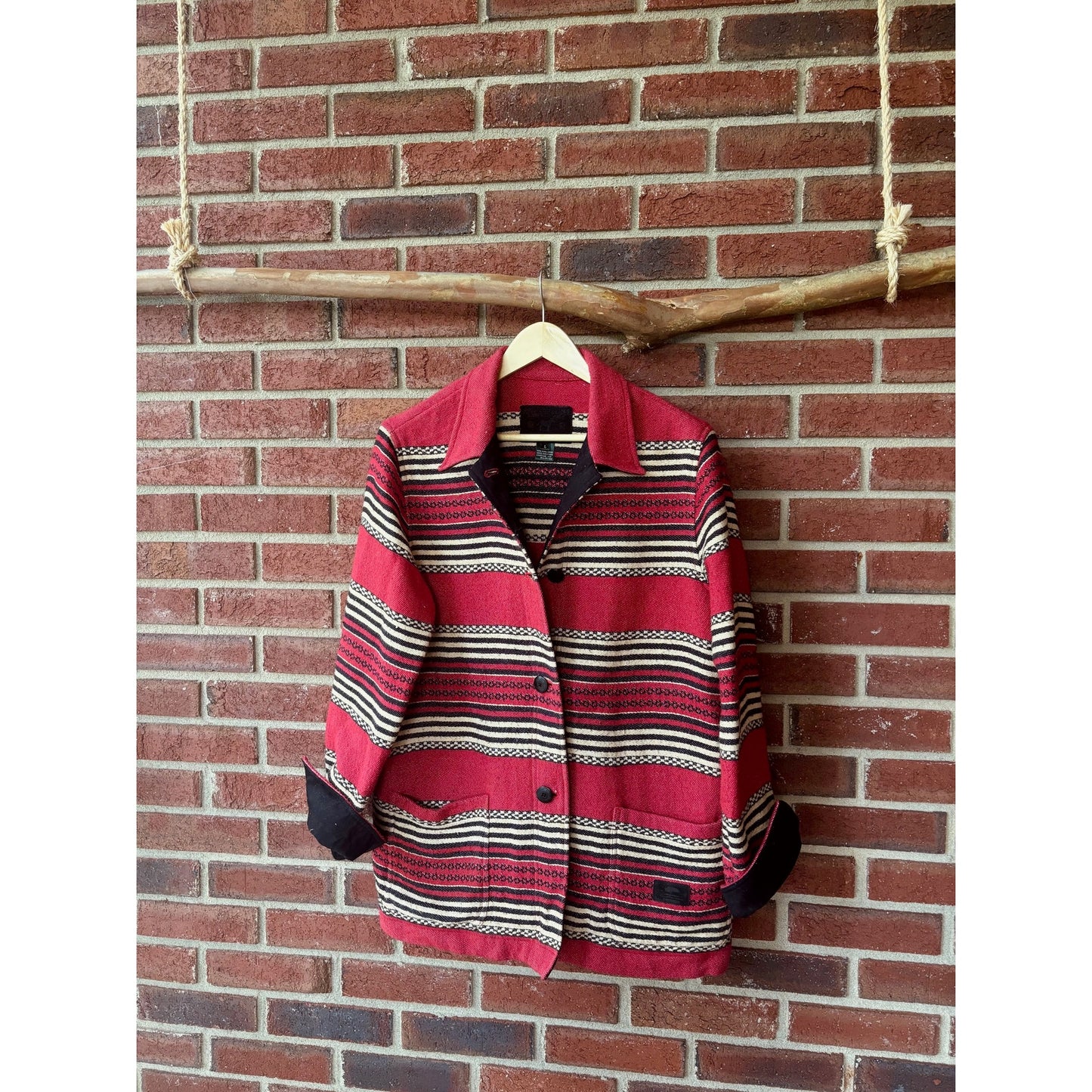 Vintage Ralph Lauren Safari Blanket Barn Jacket Size Large