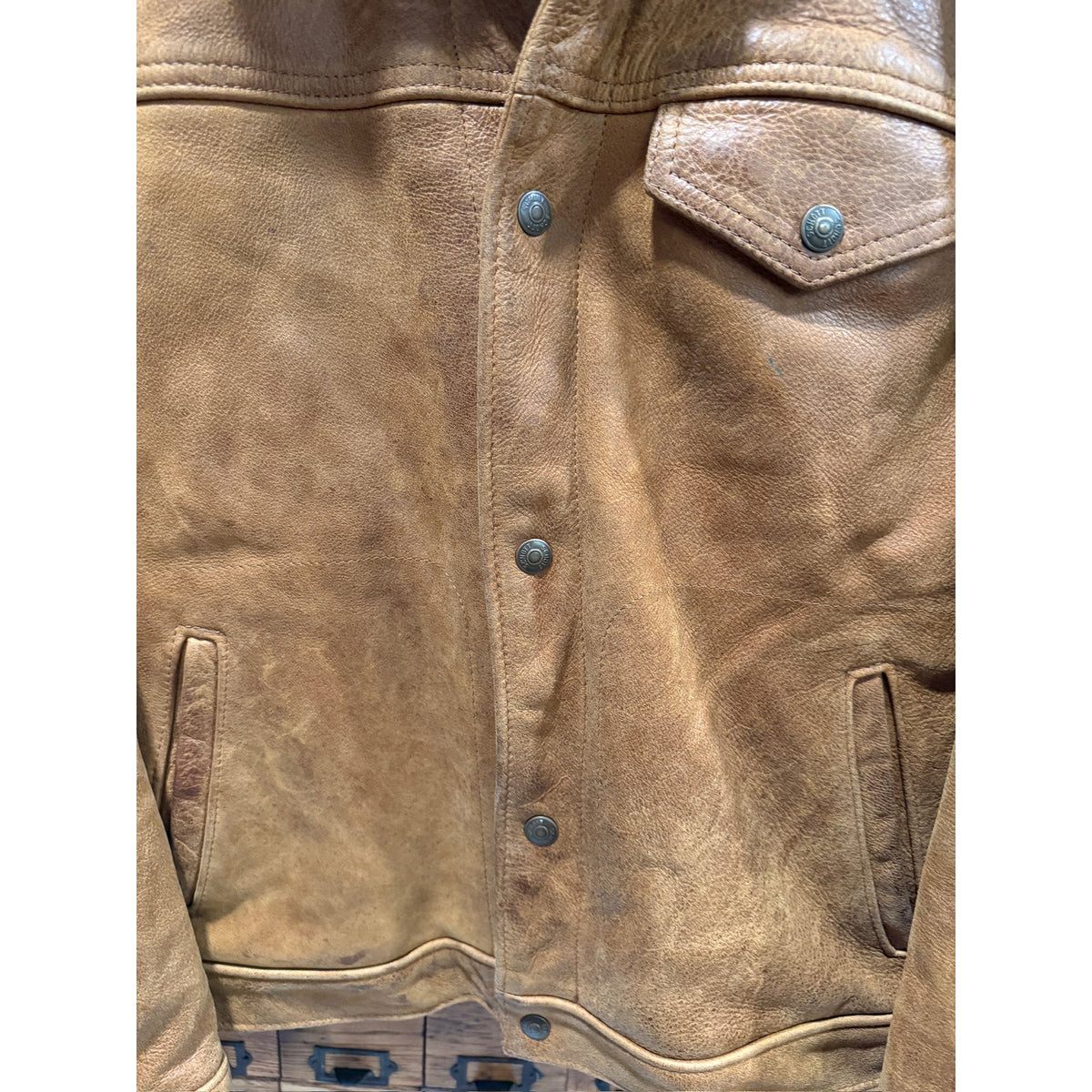 Vintage Western By Schott NYC Size Medium - PTP Approx 20 inches