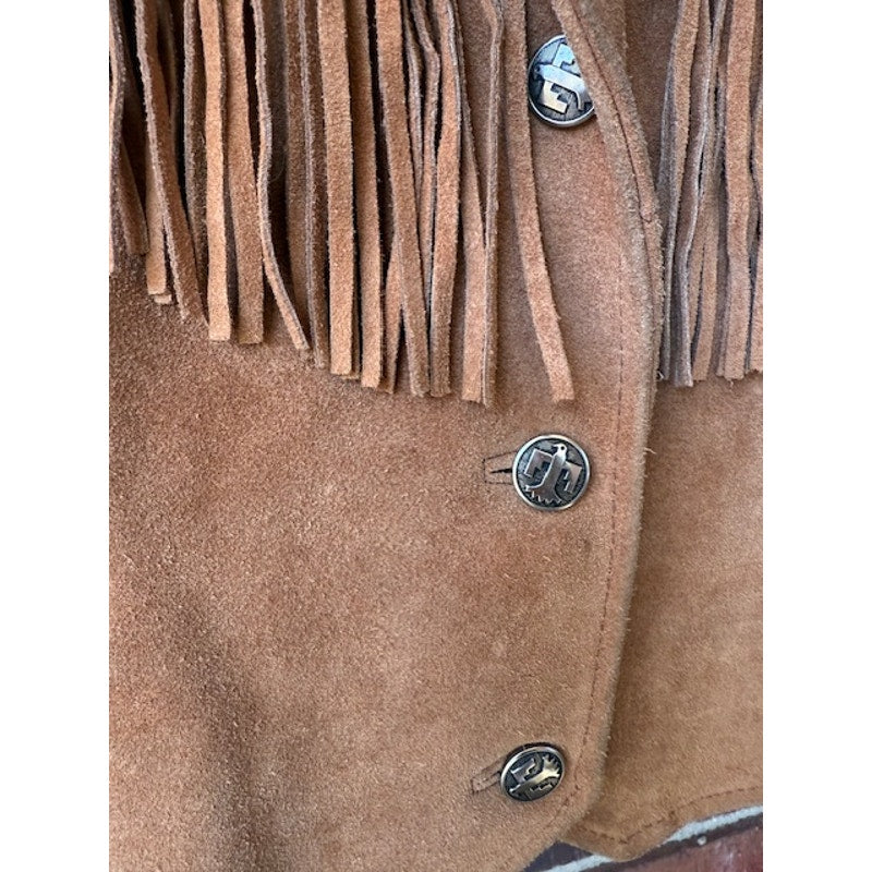 Pioneer Wear Fringe Cropped Jacket Size 14