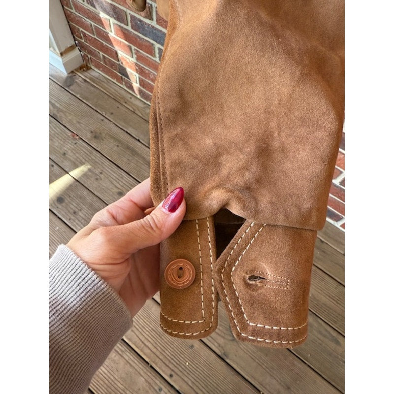 Vintage Pioneer Wear Chimayo Suede Leather Jacket Size 40