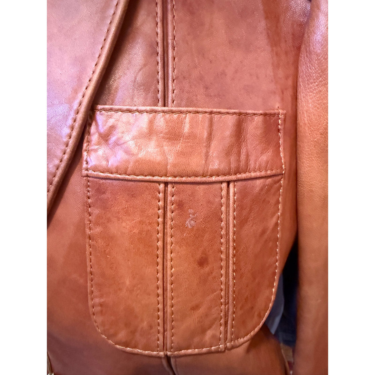 Vintage Wilsons Leather Blazer Size 40 - PTP 21- Cognac