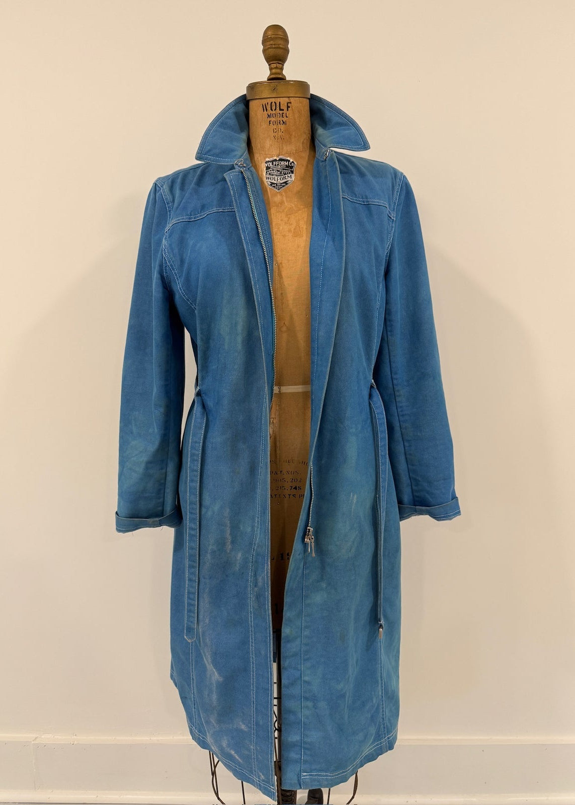 Classiques Entier Y2K Faded Denim Duster Coat - Large PTP 19"