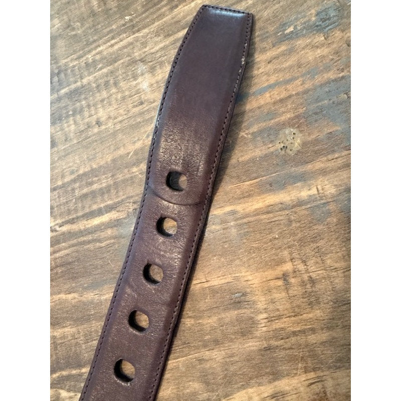 Ralph Lauren Horseshoe Belt Purple stones Size Small - Brown Burgundy