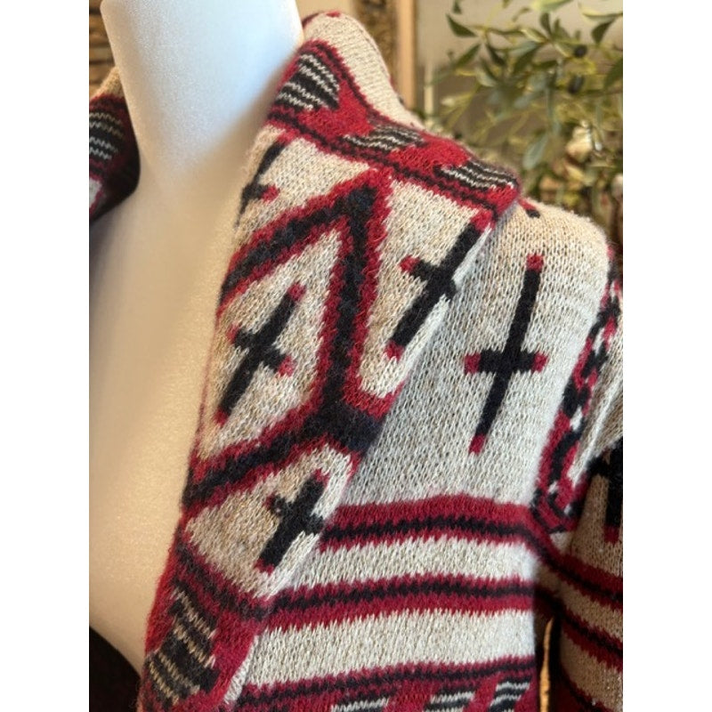 Ralph Lauren Southwestern Wool Cardigan Sweater Size Small