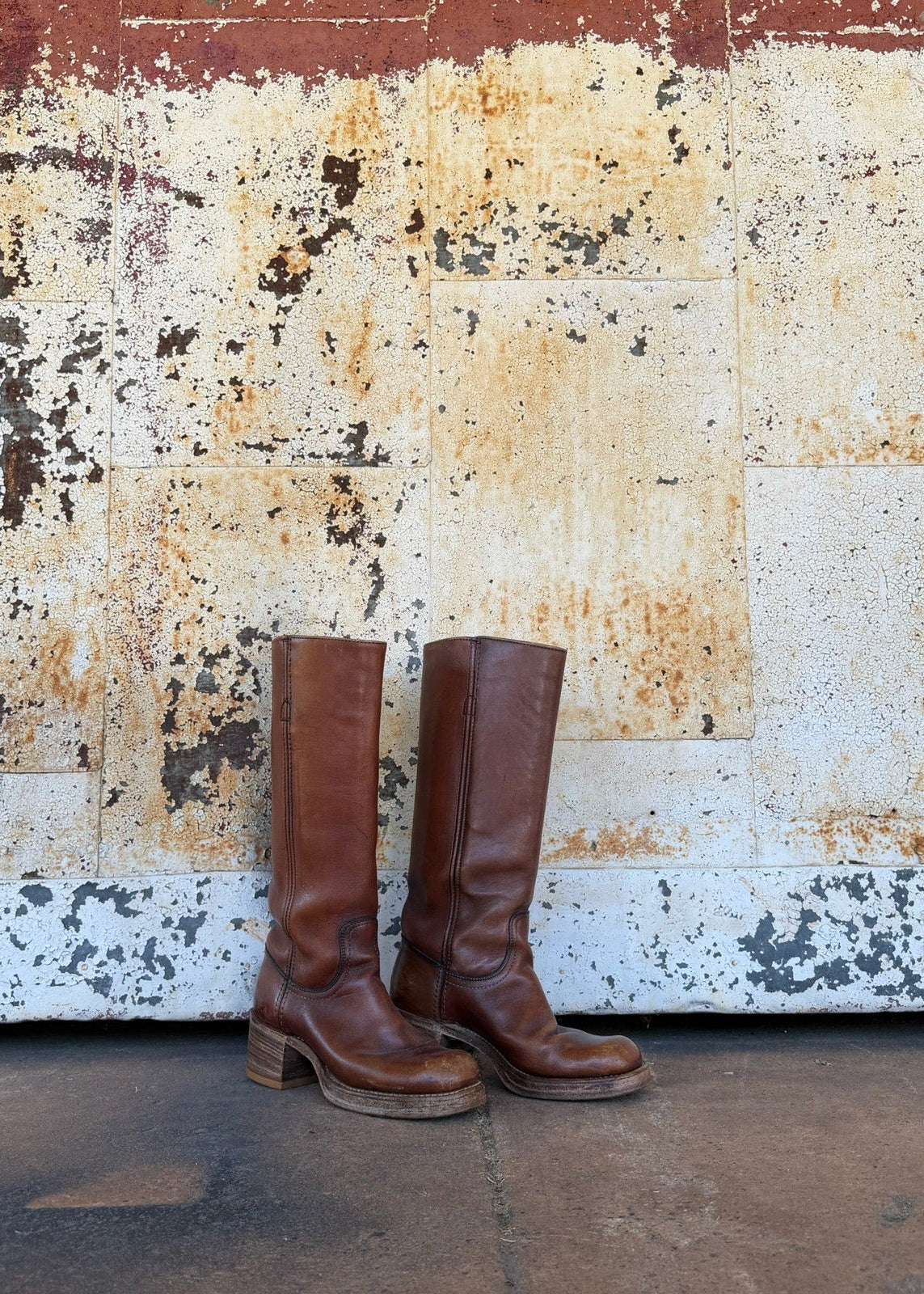 Vintage Frye Campus Boots - Brown Size 4 1/2